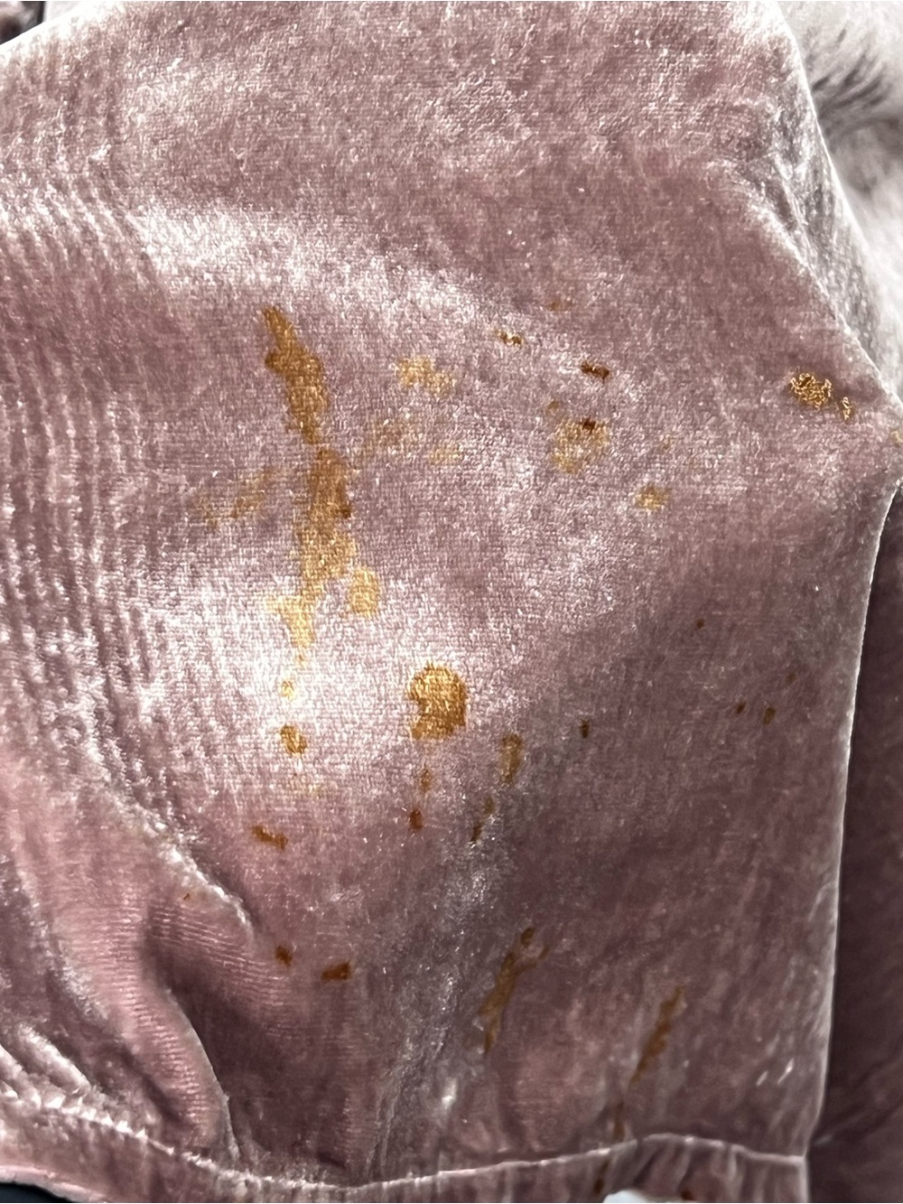 Johnny Was Dusty Mauve mixed media silk blend velvet velour Tunic XL FLAWED - Picture 13 of 13